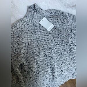 Men’s COS Mock Neck Wool Knit Sweater, Size M